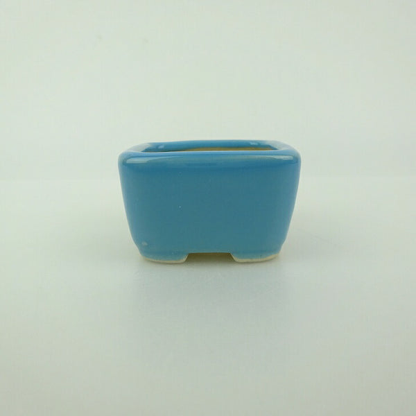 盆栽鉢 青香 豆鉢 長辺 約4.5cm 正方鉢 釉薬 x1198412730