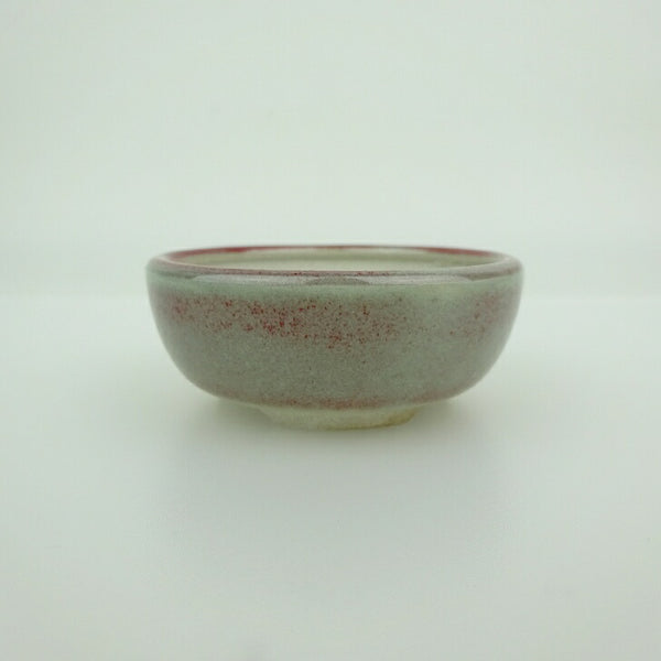 盆栽鉢 青香 小鉢 長辺 約6cm 丸鉢 釉薬 n1198408880