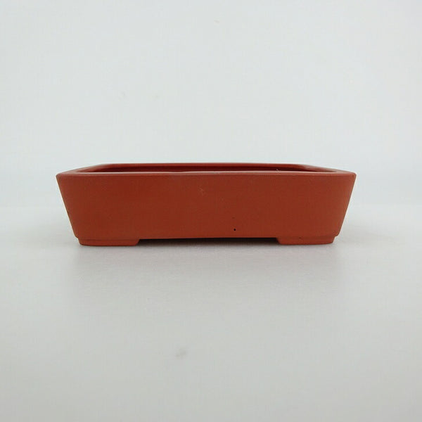 盆栽鉢 青香 小型 長辺 約11.8cm 長方鉢 泥物 f1198413910
