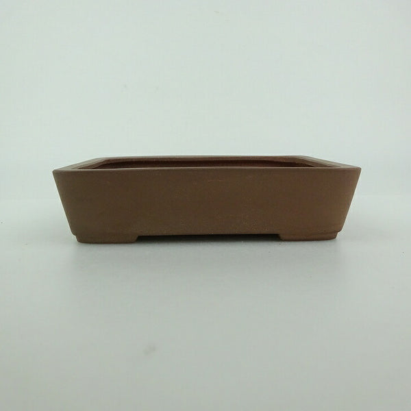 盆栽鉢 青香 小型 長辺 約11.8cm 長方鉢 泥物 m1198409618