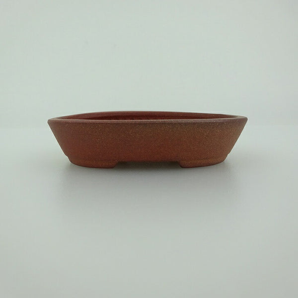 盆栽鉢 青香 小鉢 長辺 約8.3cm 楕円鉢 泥物 l1198411817