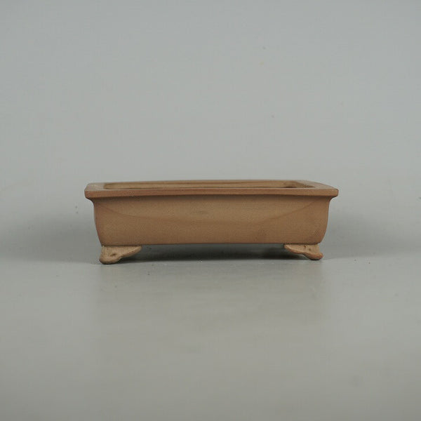 盆栽鉢 青香 小型 長辺 約13.5cm 長方鉢 雲足 泥物 l1198413309