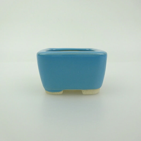 盆栽鉢 青香 豆鉢 長辺 約4.5cm 正方鉢 釉薬 u1198425590
