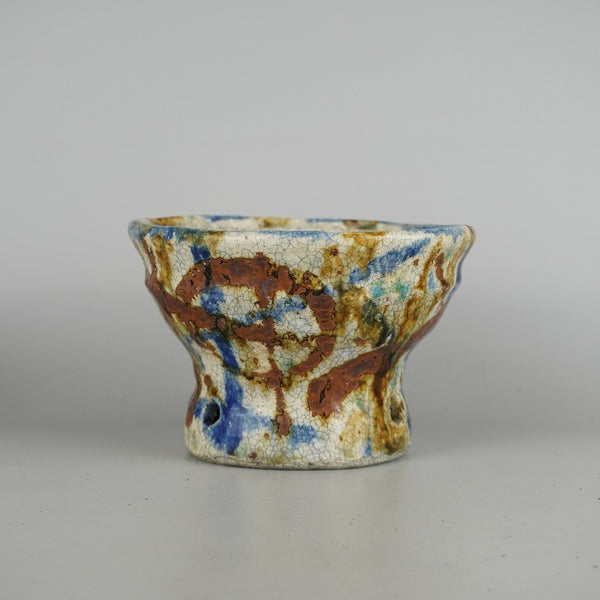 盆栽鉢 文山 越前文山 小型 長辺 約 17cm 鯖江園芸 丸鉢 釉薬 高杯 観賞用 1198398730