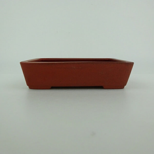 盆栽鉢 青香 小型 長辺 約11.7cm 長方鉢 泥物 p1198419021