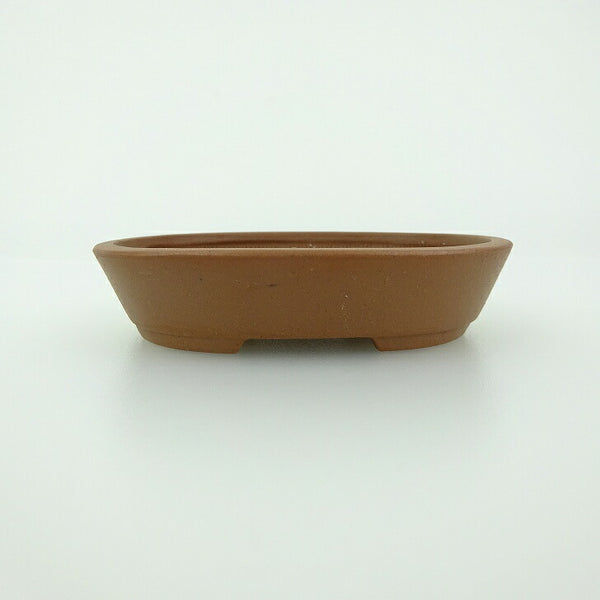 盆栽鉢 青香 小鉢 長辺 約8.5cm 楕円鉢 泥物 b1198422123