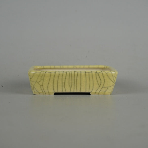 盆栽鉢 青香 小鉢 長辺 約9.5cm 長方鉢 貫入 釉薬 h1198428710