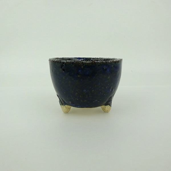 盆栽鉢 信楽焼 小鉢 長辺 約7.6cm 丸鉢 信楽 楽風 鉢 釉薬 観賞用  新品 1198408807