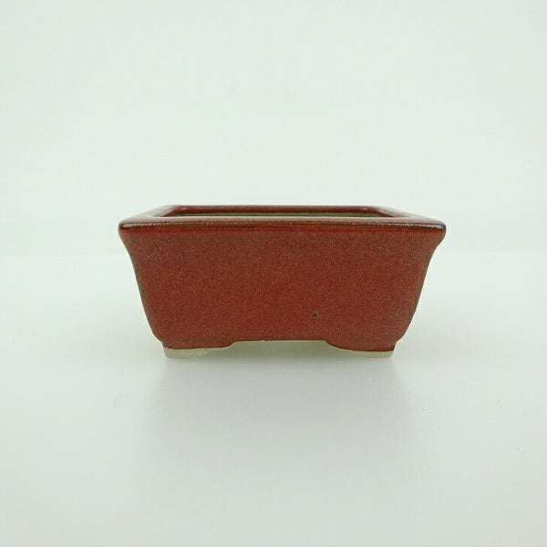 盆栽鉢 青香 小鉢 長辺 約5.8cm 長方鉢 縁付 釉薬 s1198413474