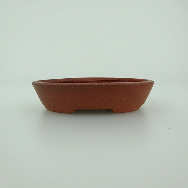 盆栽鉢 青香 小鉢 長辺 約8.3cm 楕円鉢 泥物 c1198407723