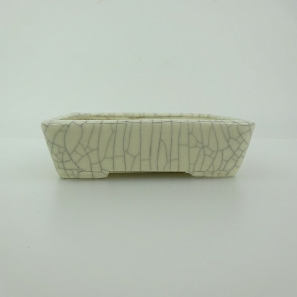 盆栽鉢 青香 小鉢 長辺 約9.5cm 長方鉢 貫入 釉薬 q1198415471