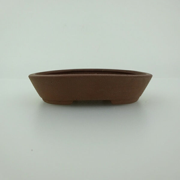 盆栽鉢 青香 小鉢 長辺 約8.5cm 楕円鉢 泥物 f1198407535