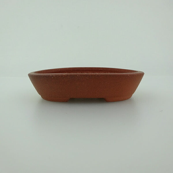 盆栽鉢 青香 小鉢 長辺 約8.4m 楕円鉢 泥物 u1198422493