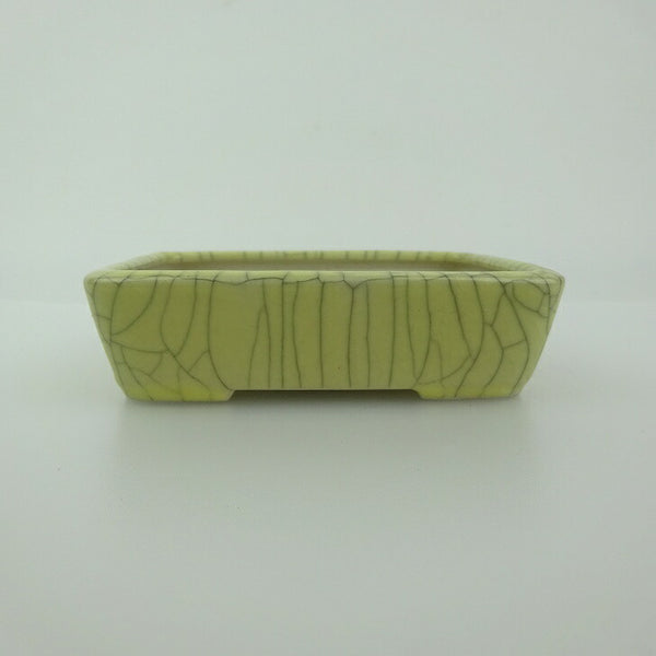 盆栽鉢 青香 小鉢 長辺 約9.5cm 長方鉢 貫入 釉薬 g1198421163