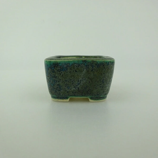 盆栽鉢 青香 豆鉢 長辺 約4.5cm 正方鉢 釉薬 g1198416532