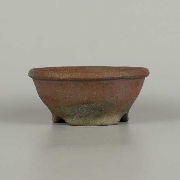 盆栽鉢 文山 越前文山 小鉢 長辺 約 9.4cm 鯖江園芸 丸鉢 外縁 泥物 u1198430015