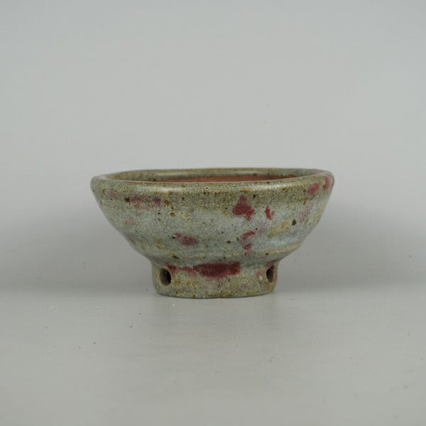 盆栽鉢 文山 越前文山 小型 長辺 約 15.7cm 鯖江園芸 丸鉢 釉薬 観賞用  新品 g1198413947