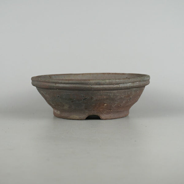 盆栽鉢 文山 越前文山 小型 長辺 約 19.7cm 鯖江園芸 丸鉢 縁付 泥物 h1198421691