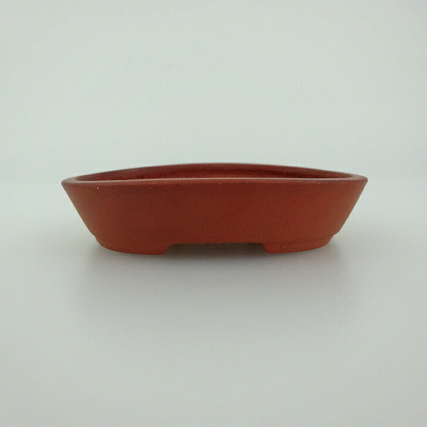 盆栽鉢 青香 小鉢 長辺 約8.3cm 楕円鉢 泥物 l1198413413