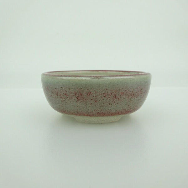 盆栽鉢 青香 小鉢 長辺 約6cm 丸鉢 釉薬 q1198416010