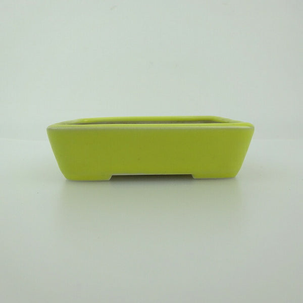 盆栽鉢 青香 小鉢 長辺 約9.3cm 長方鉢 釉薬 n1198407736