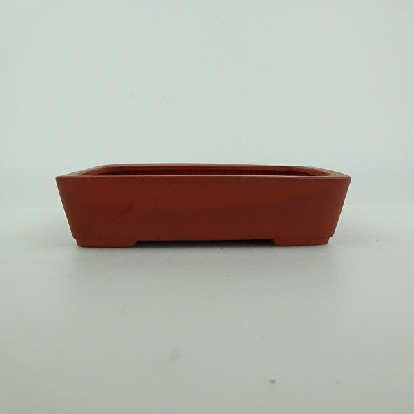 盆栽鉢 青香 小型 長辺 約11.7cm 長方鉢 泥物 n1198403696