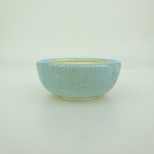 盆栽鉢 青香 小鉢 長辺 約6.2cm 丸鉢 貫入 釉薬 c1198402544