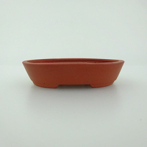 盆栽鉢 青香 小鉢 長辺 約8.2cm 楕円鉢 泥物 m1198404236