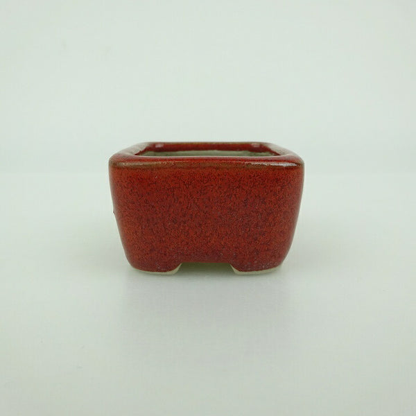 盆栽鉢 青香 豆鉢 長辺 約4.4cm 正方鉢 釉薬 d1198422729