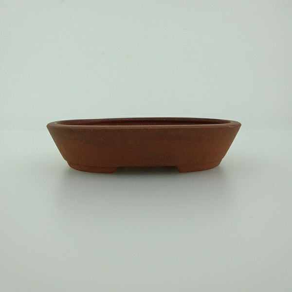 盆栽鉢 青香 小鉢 長辺 約8.4cm 楕円鉢 泥物 v1198441857