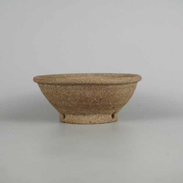 盆栽鉢 文山 越前文山 小型 長辺 約 14.8cm 鯖江園芸 丸鉢 泥物 観賞用  新品 w1198407441