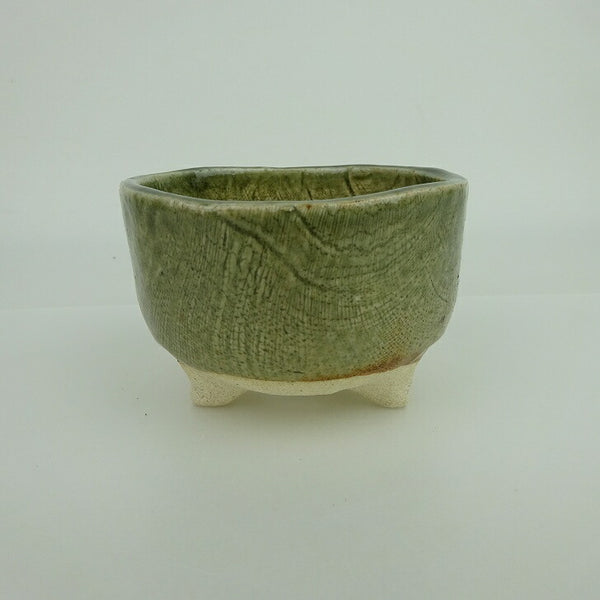 盆栽鉢 ゆうき祥石 小鉢 長辺 約 8.5cm 丸鉢 釉薬 新品 数量物 g1198422706