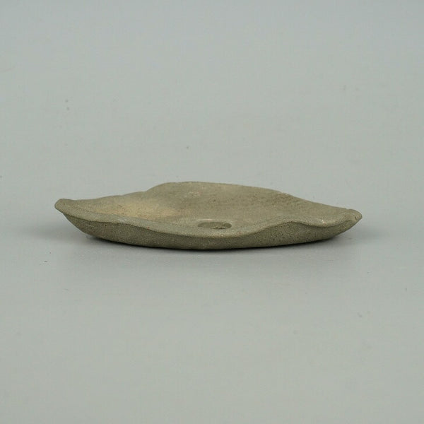 盆栽鉢 誠文窯 小型 長辺 約13.5cm 変形 楕円鉢 泥物 数量物 新品 j1198415826