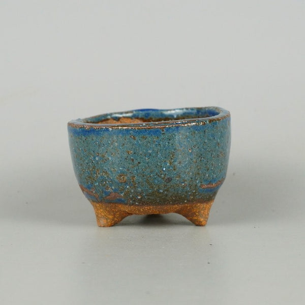 盆栽鉢 ゆうき祥石 小鉢 長辺 約 7cm 丸鉢 釉薬 新品 数量物 d1198425017