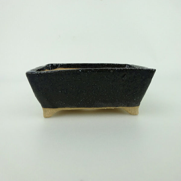 盆栽鉢 ゆうき祥石 小型 長辺 約11.8cm 長方鉢 釉薬 観賞用 新品 数量物 q1198418553