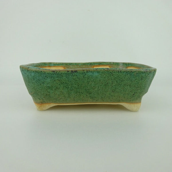 盆栽鉢 ゆうき祥石 小型 長辺 約16.3cm 長方鉢 釉薬 観賞用 新品 数量物 j1198410897