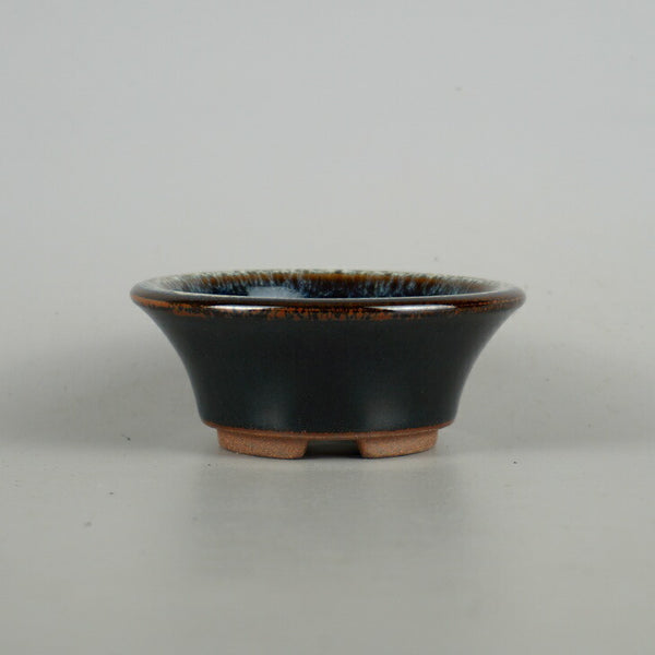 盆栽鉢 小石原焼 小鉢 長辺 約9.3cm 丸鉢 釉薬 新品 数量物 r1198410660