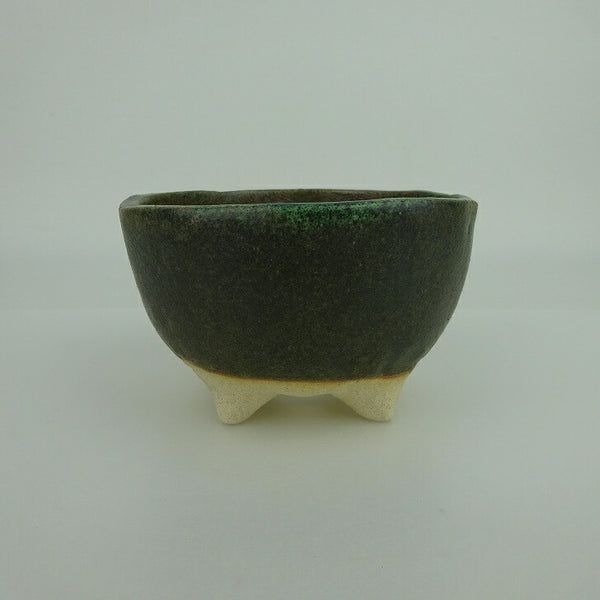 盆栽鉢 ゆうき祥石 小鉢 長辺 約 8.5cm 丸鉢 釉薬 観賞用 新品 数量物 v1198441112