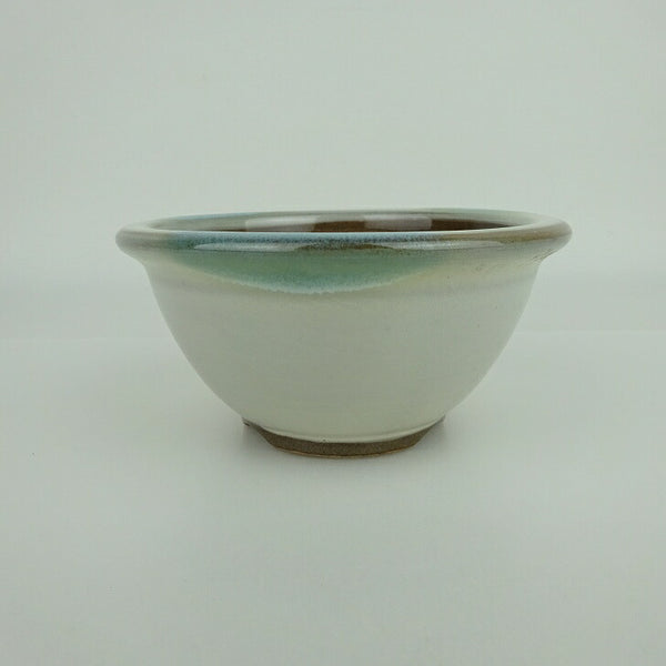 盆栽鉢 小石原焼 小型 長辺 約11.3cm 丸鉢 白釉 釉薬 新品 数量物 t1198405747