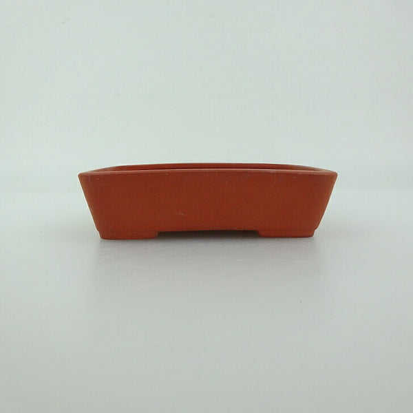 盆栽鉢 青香 小鉢 長辺 約9.3cm 長方鉢 泥物 新品 数量物 b1198421225