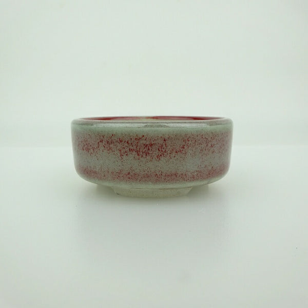 盆栽鉢 青香 小鉢 長辺 約6.2cm 丸鉢 釉薬  新品 e1198415356