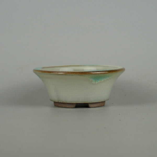 盆栽鉢 小石原焼 小鉢 長辺 約9.3cm 丸鉢 釉薬 新品 数量物 m1198404439