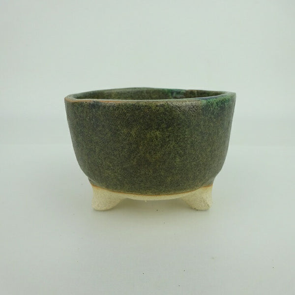 盆栽鉢 ゆうき祥石 小鉢 長辺 約 8.5cm 丸鉢 釉薬 観賞用 新品 数量物 m1198410013