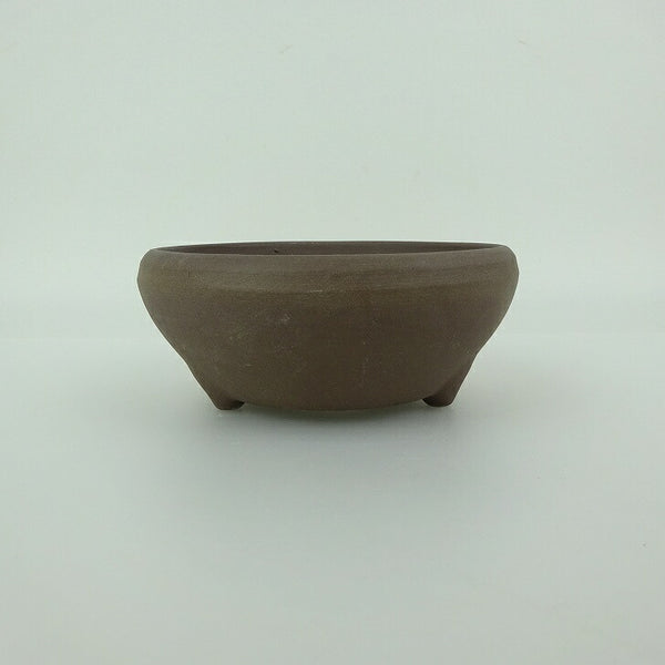 盆栽鉢 万古焼 萬古 小型 長辺 約11cm 丸鉢 泥物 新品 数量物 c1198413557