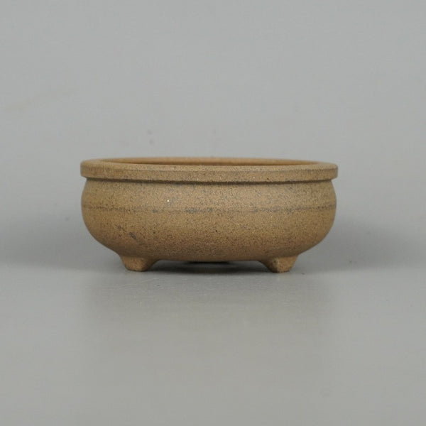 盆栽鉢 光峰 小鉢 長辺 約8.5cm 丸鉢 泥物 新品 数量物 p1198413042