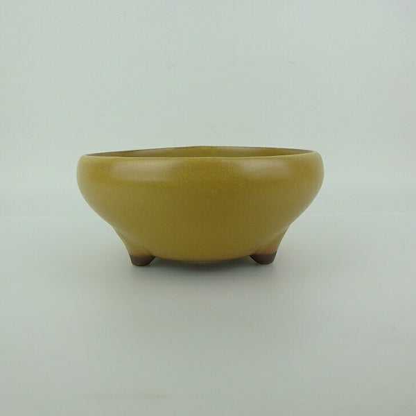 盆栽鉢 万古焼 萬古 小型 長辺 約16cm 丸鉢 釉薬 新品 数量物 d1198423430