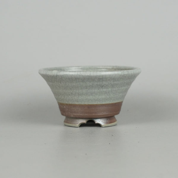 盆栽鉢 昇寿 小鉢 長辺 約8.5cm 丸鉢 釉薬 数量物 新品 1198409504