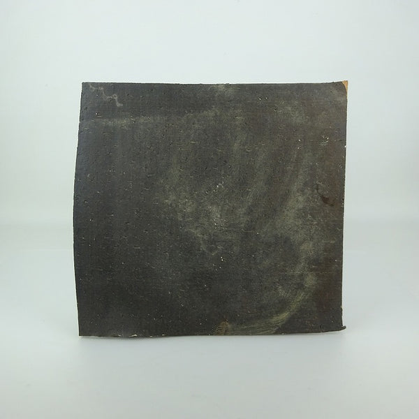 中古  陶板 花台 長辺 約23.3cm 正方 飾台 置物台 花飾 陶製 盆栽台 敷物 泥物  中古品 k1198414554