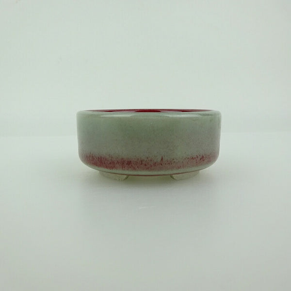 盆栽鉢 青香 小鉢 長辺 約6cm 丸鉢 釉薬 新品 数量物 p1198413043