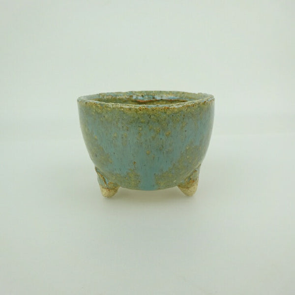 盆栽鉢 信楽焼 小鉢 長辺 約7.5cm 丸鉢 信楽 楽風 鉢 釉薬 観賞用 新品 数量物 r1198405782
